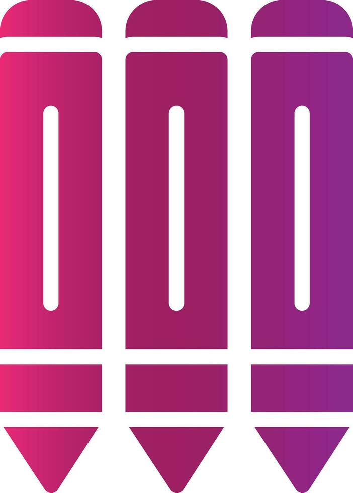 Pencils Creative Icon Design vector