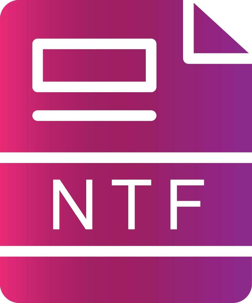 NTF Creative Icon Design vector
