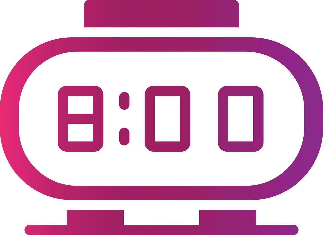 Digital Clock Creative Icon Design vector