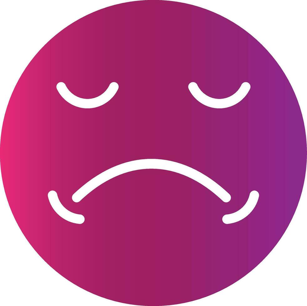 Sad Creative Icon Design vector