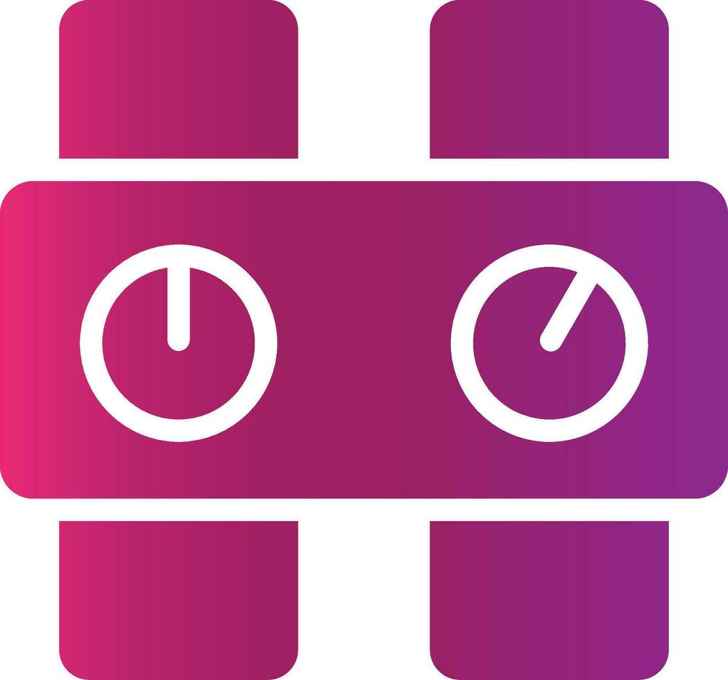 Pressure Gauge Creative Icon Design vector