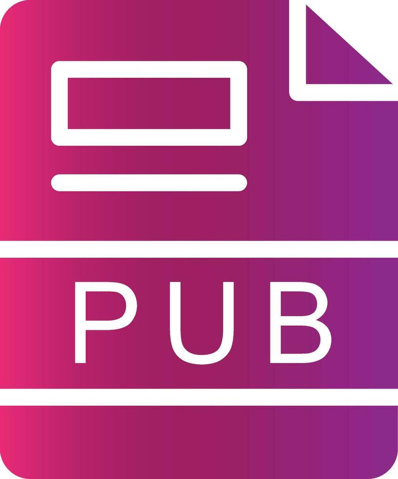 PUB Creative Icon Design vector