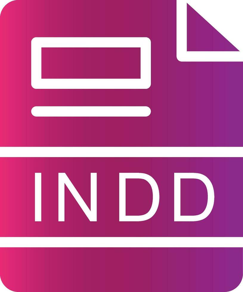 INDD Creative Icon Design vector