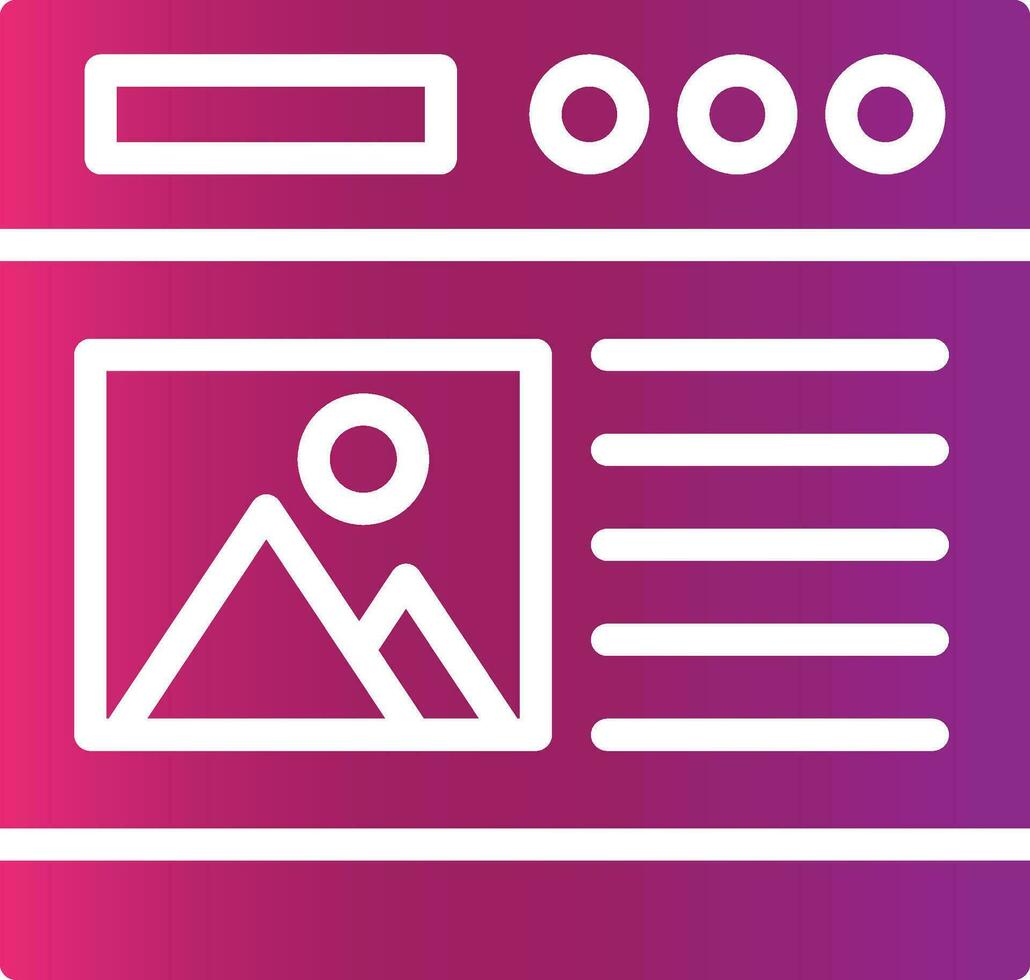 Glyph Gradient Design vector