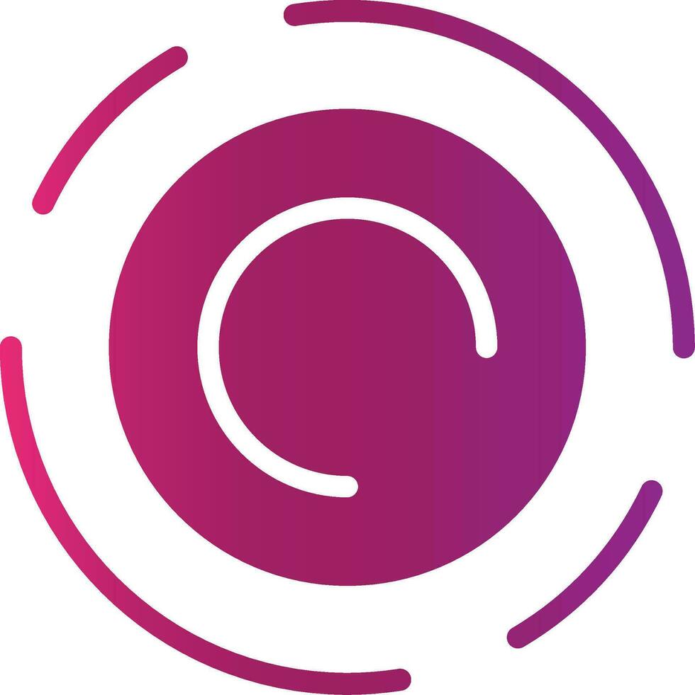 Black Hole Creative Icon Design vector
