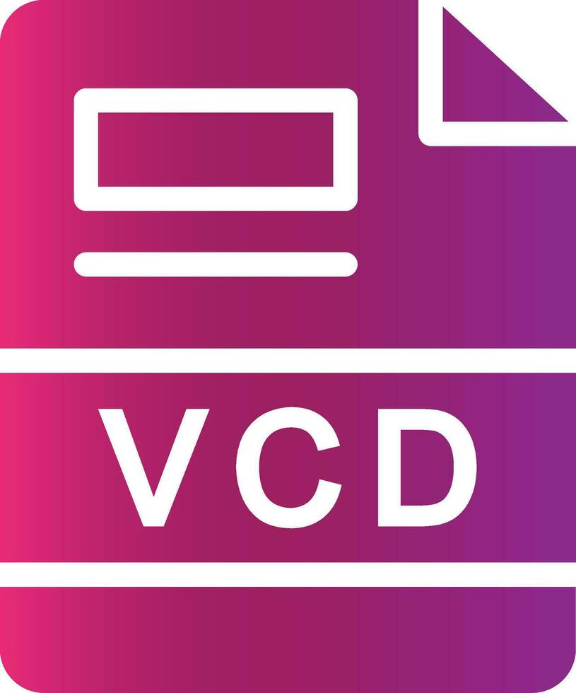 VCD Creative Icon Design vector