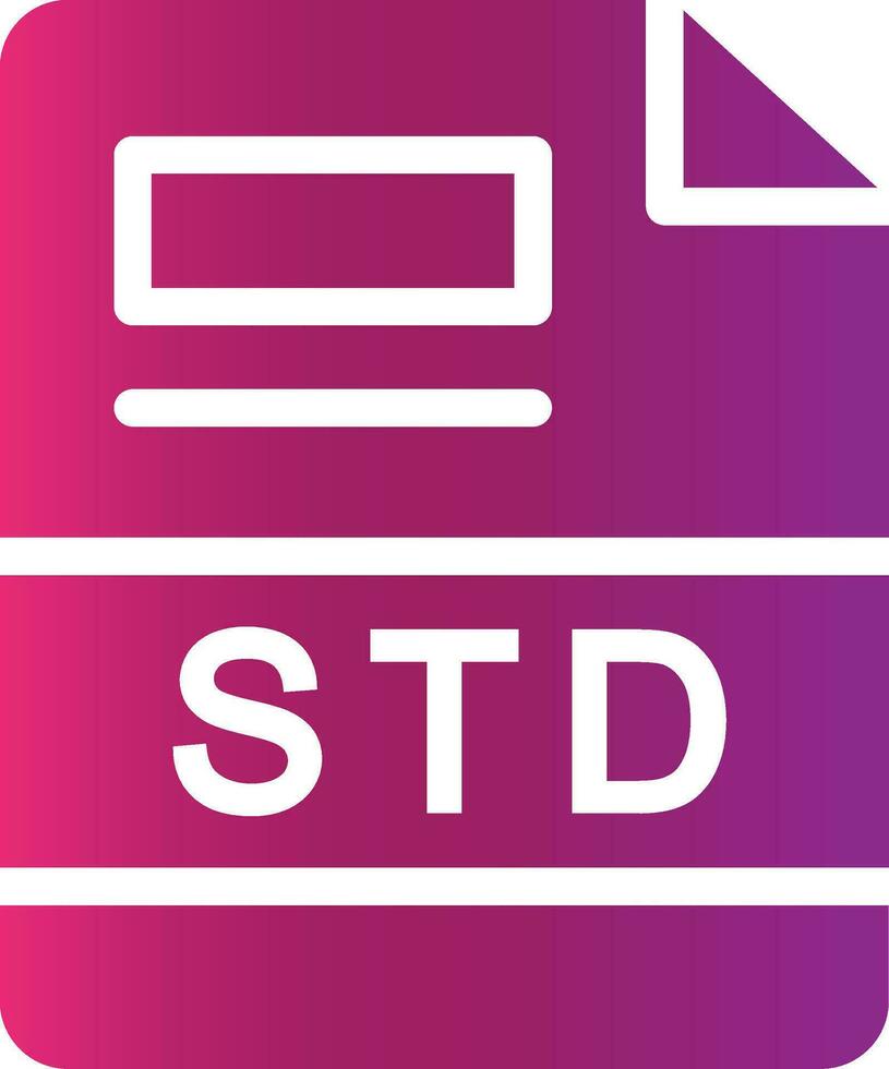 STD Creative Icon Design vector