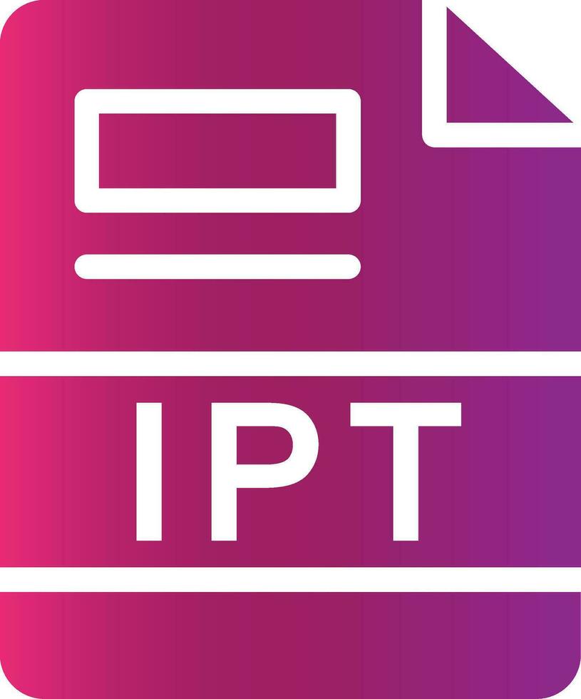 IPT Creative Icon Design vector