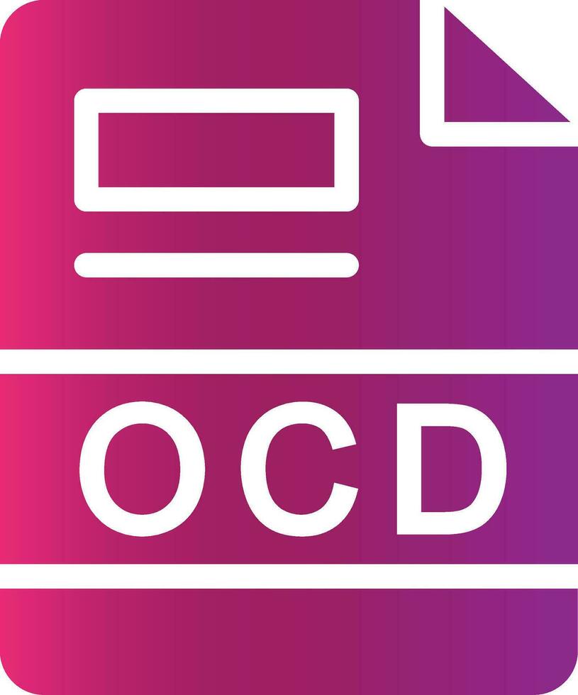 ocd creativo icono diseño vector