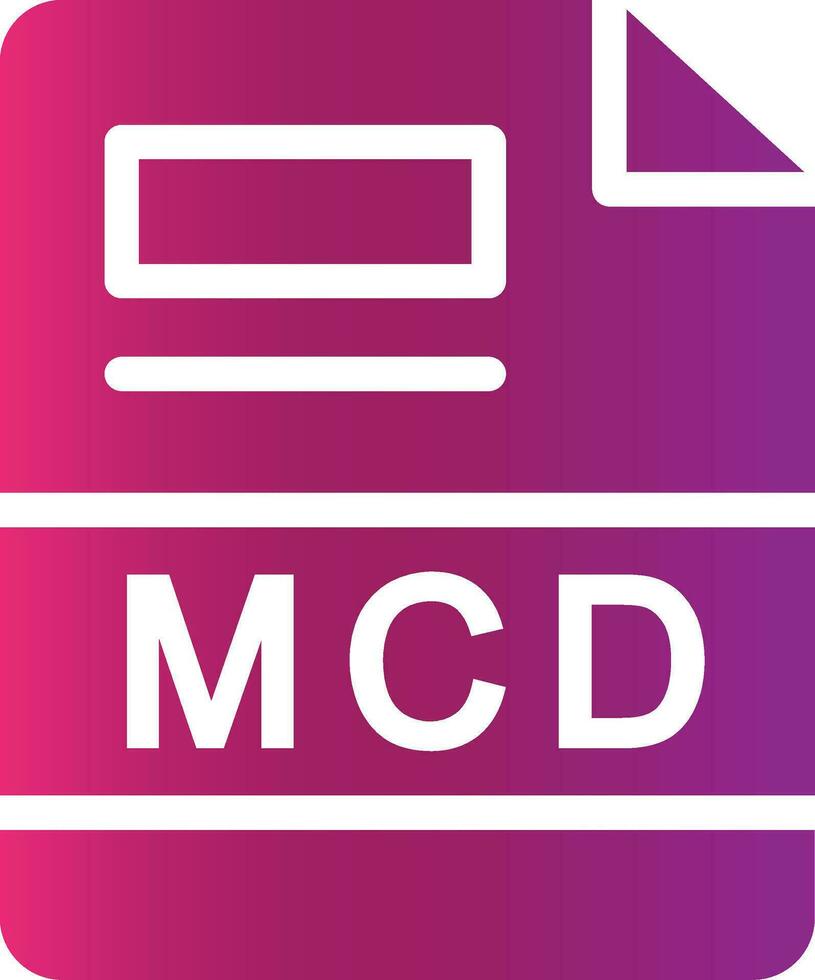 mcd creativo icono diseño vector