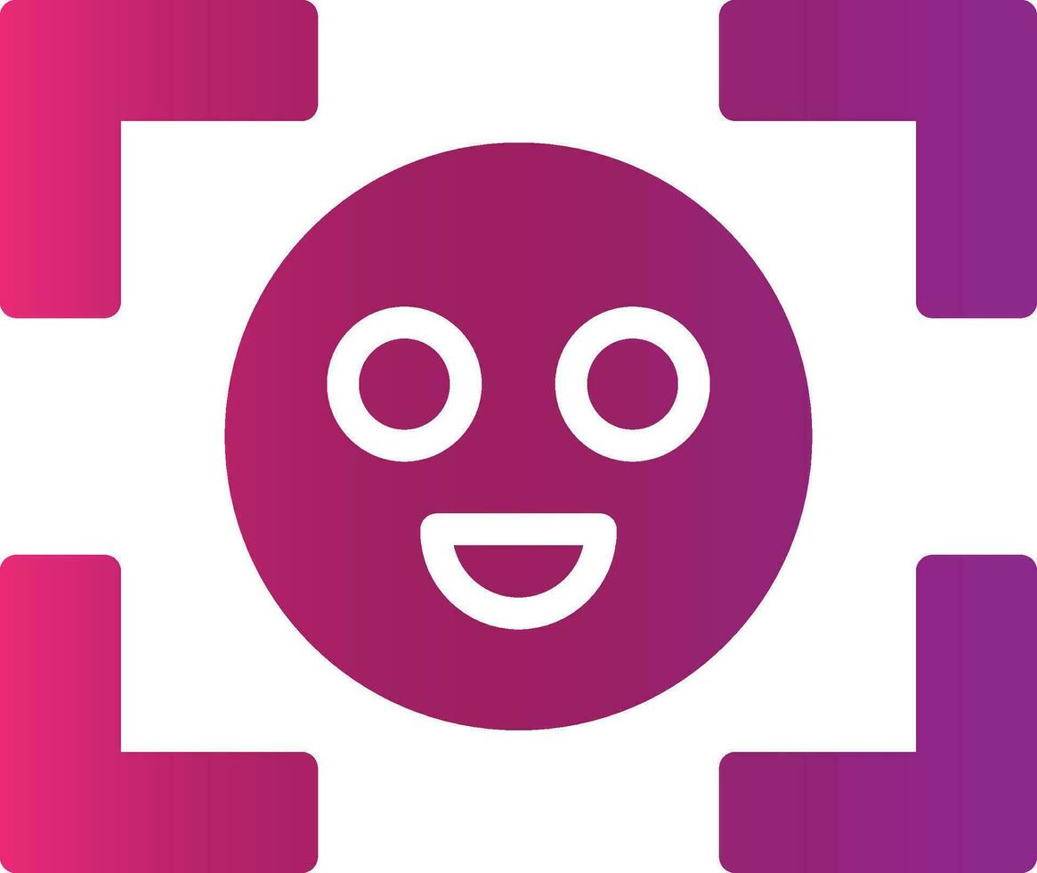 Face Detection Creative Icon Design vector