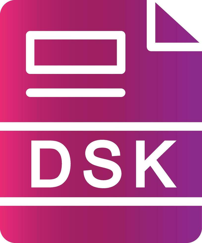 dsk creativo icono diseño vector