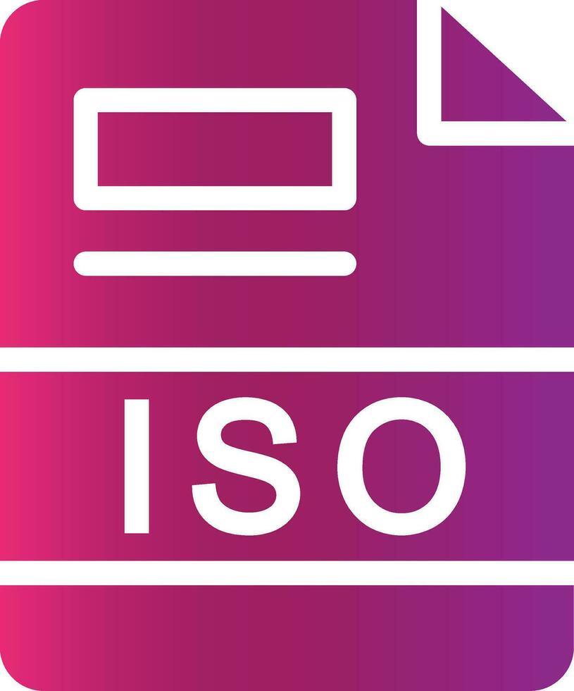 ISO Creative Icon Design vector
