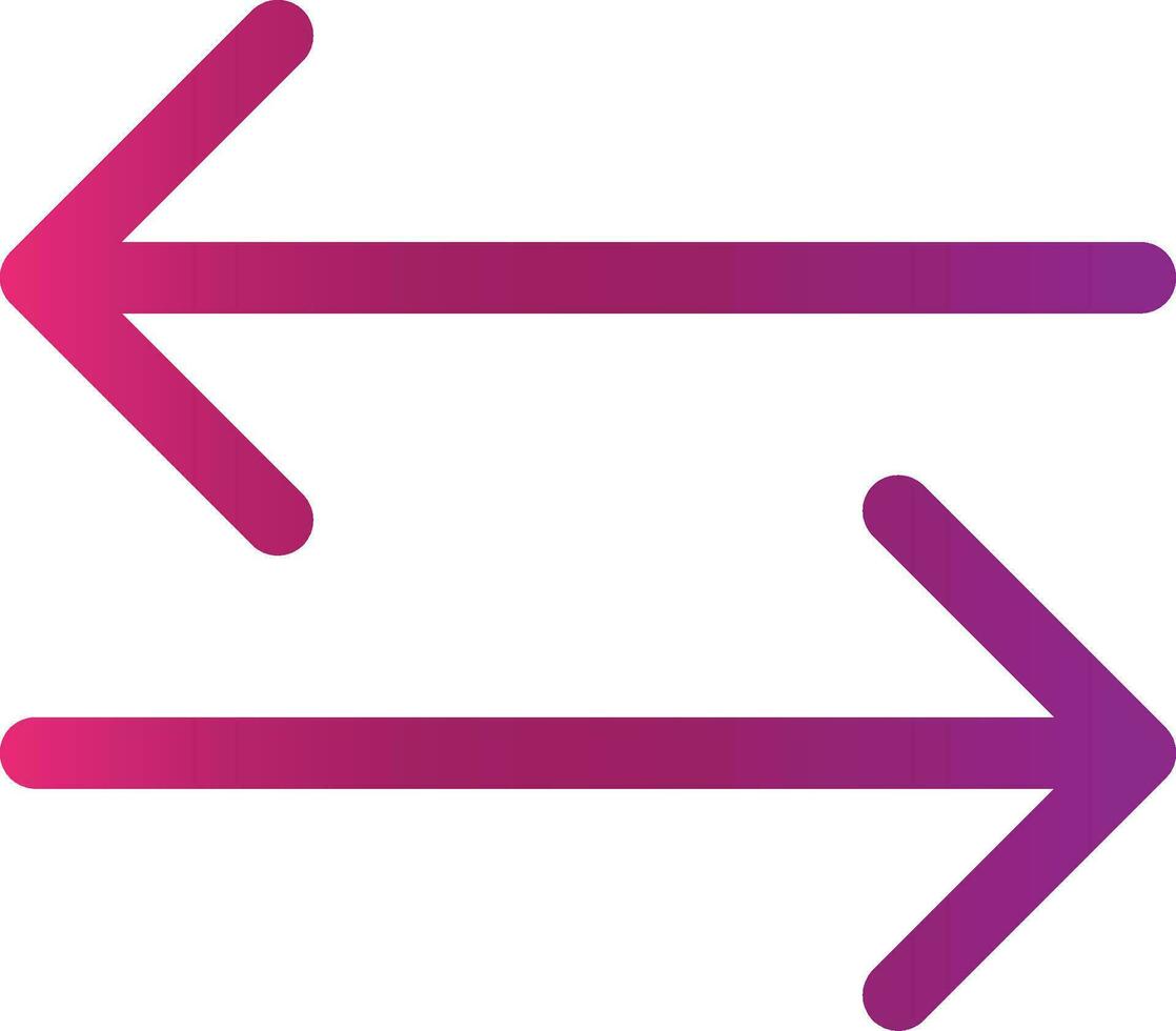 Double Arrow Creative Icon Design vector