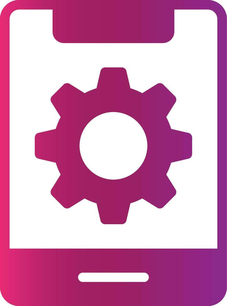 Mobile Setting Creative Icon Design vector