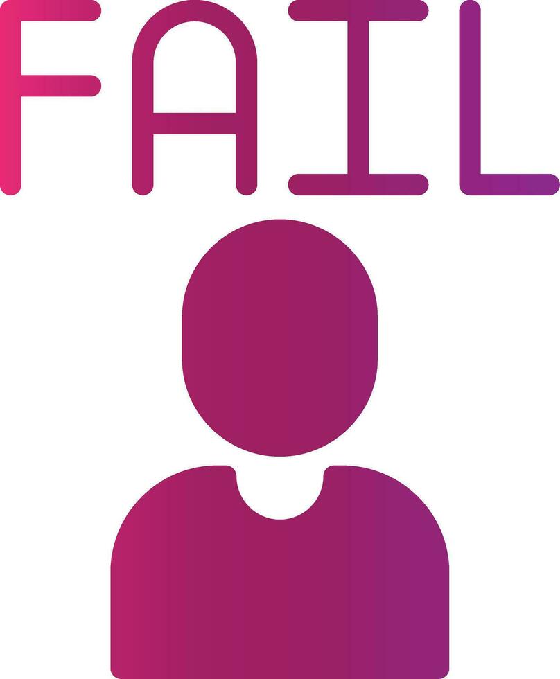 Fail Creative Icon Design vector