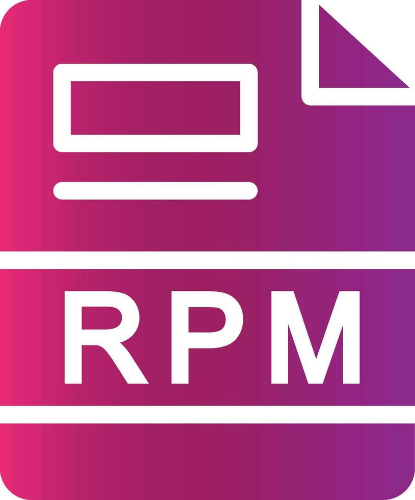 RPM Creative Icon Design vector