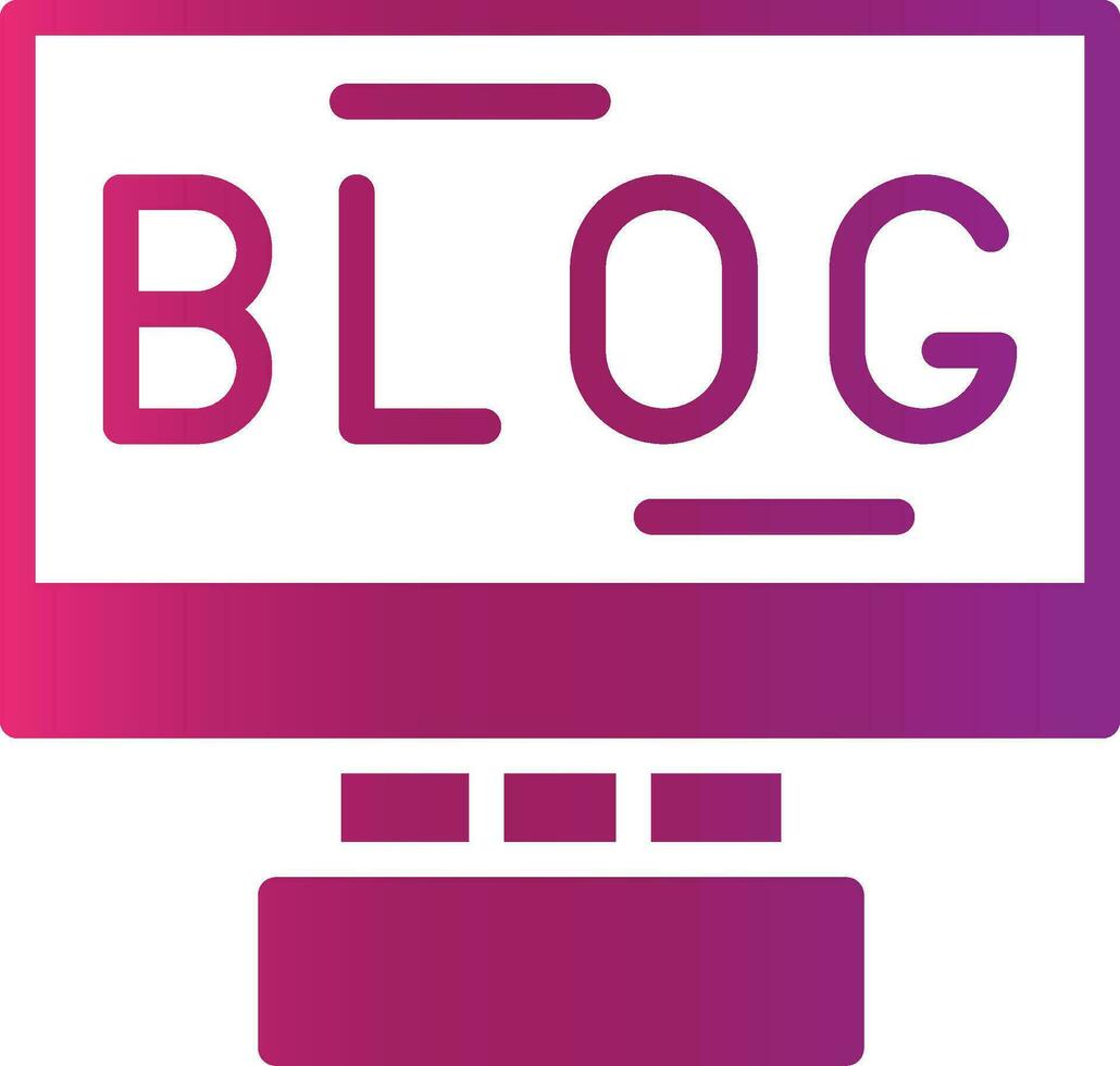 Blogging Creative Icon Design vector