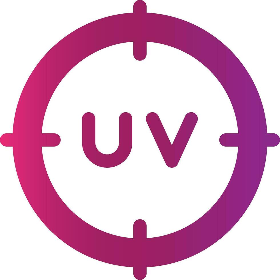 Uv Creative Icon Design vector