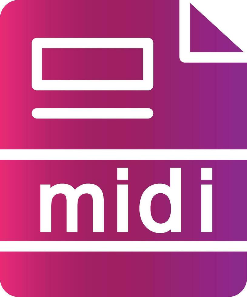 midi Creative Icon Design vector