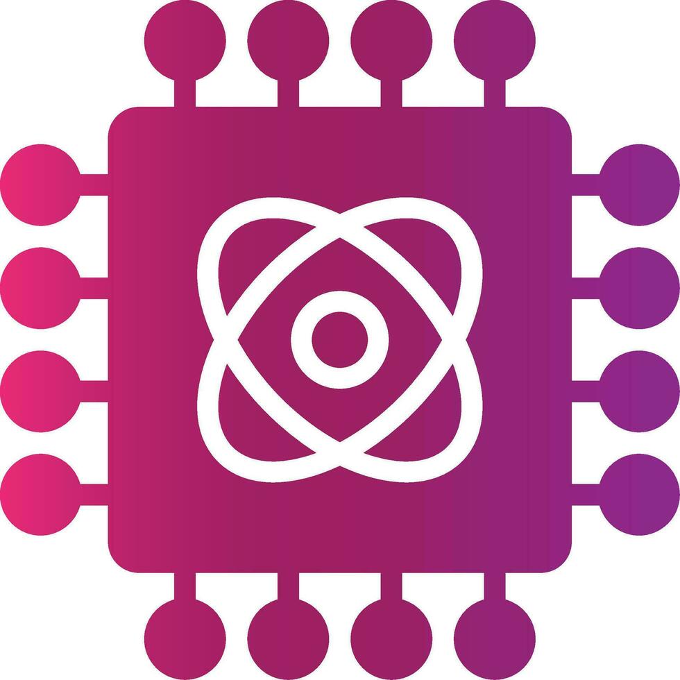 Quantum Technology Creative Icon Design vector