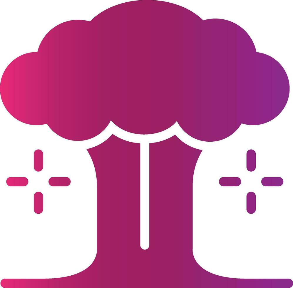 Nuclear Explosion Creative Icon Design vector