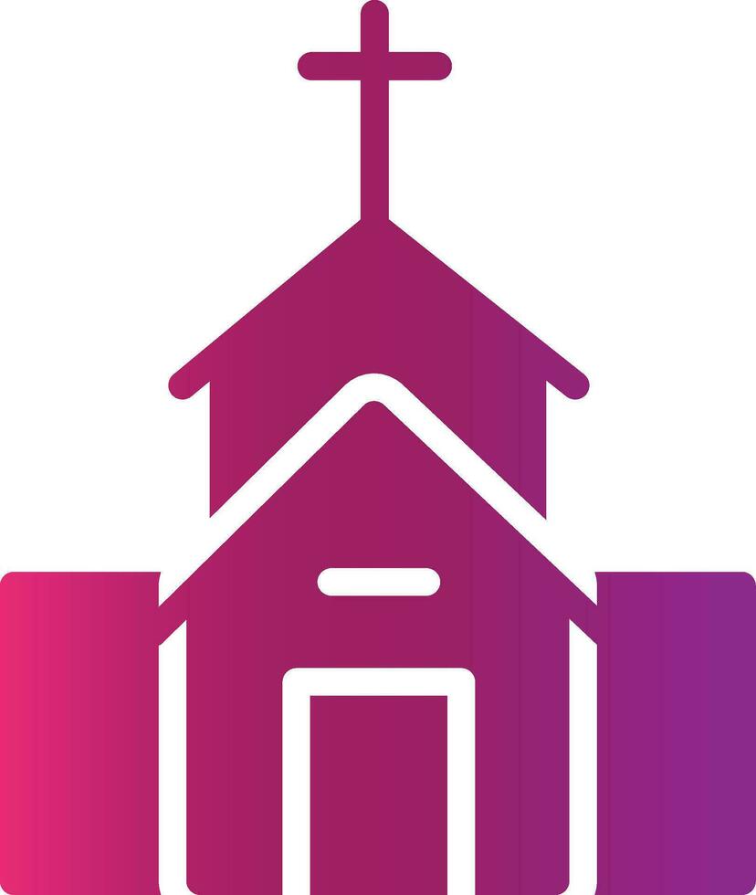 diseño de icono creativo de iglesia vector