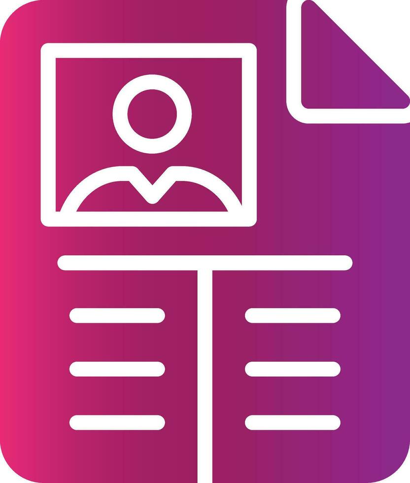 Glyph Gradient Design vector