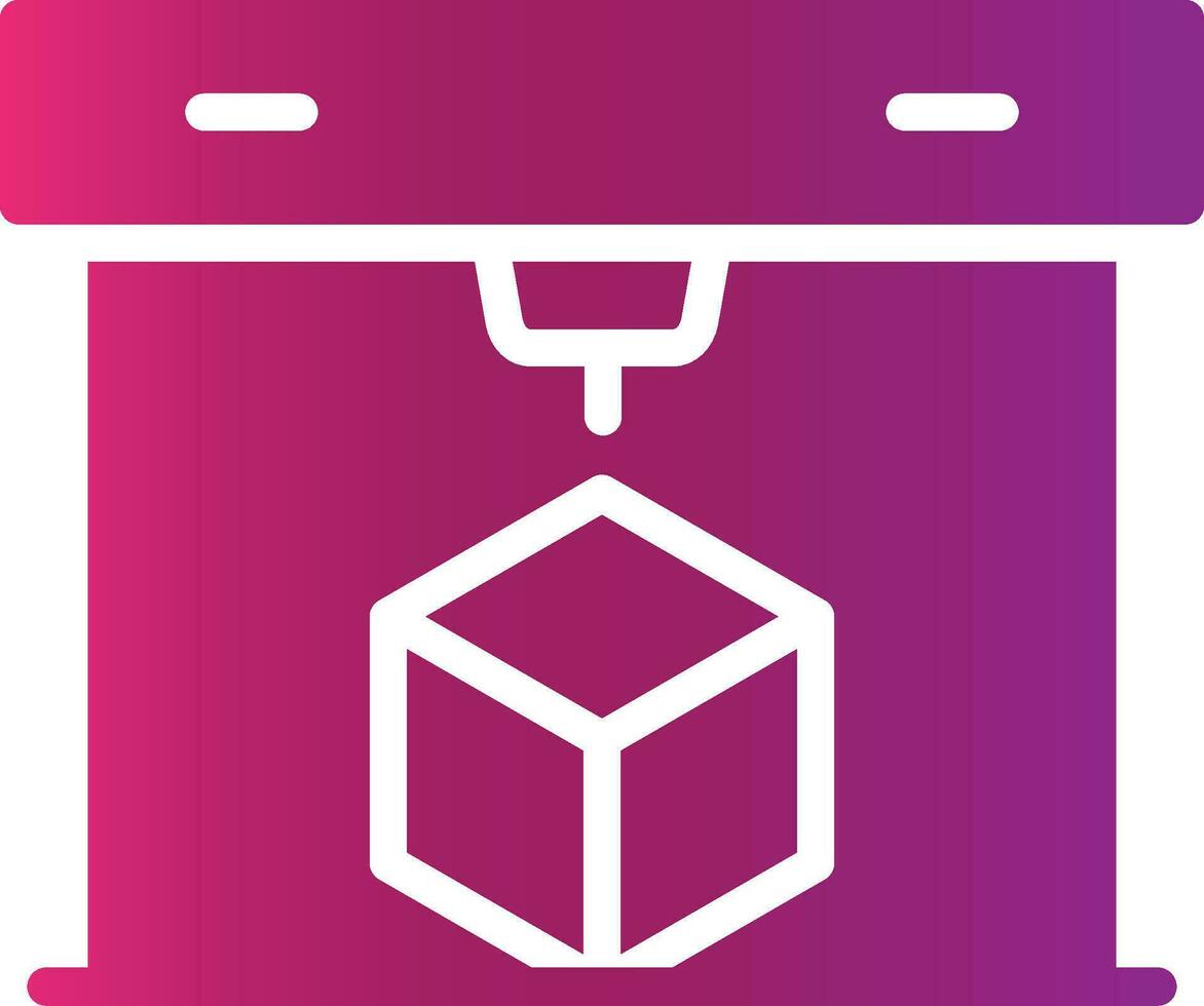 3D Printing Creative Icon Design vector
