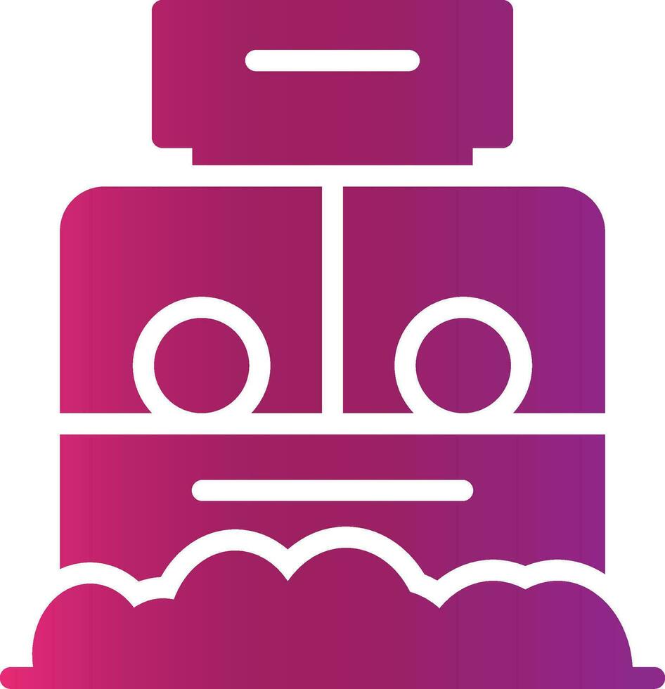 Ticket Box Creative Icon Design vector