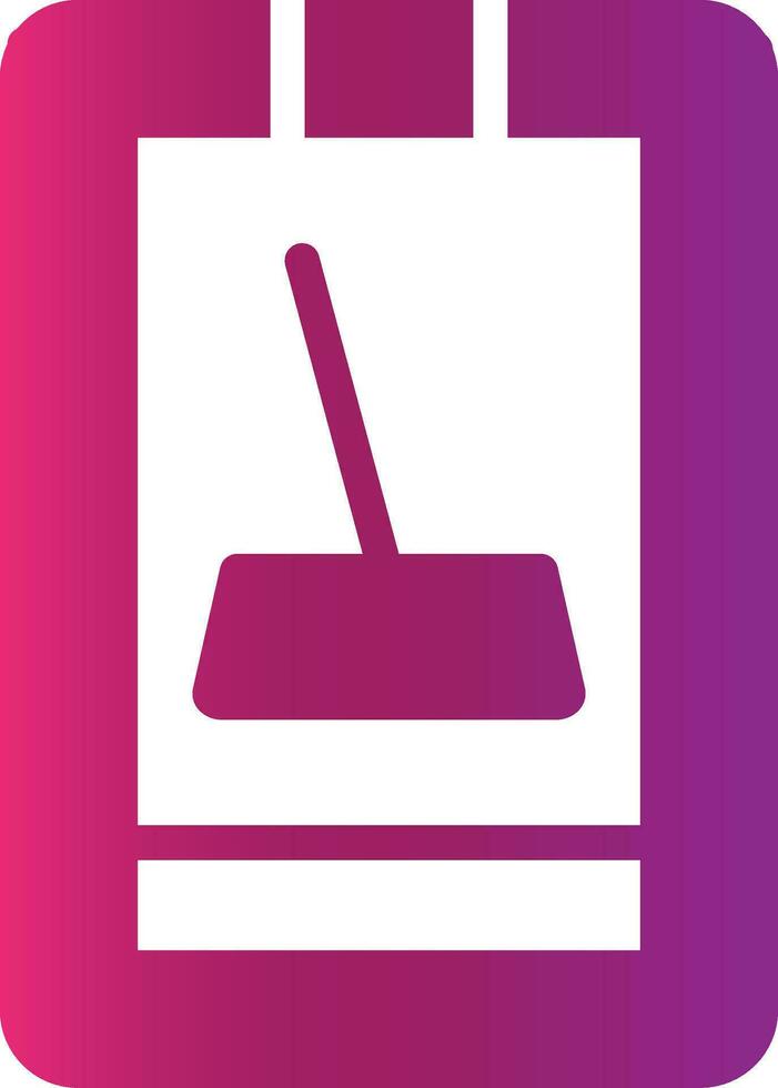Cleaner Mobile App Creative Icon Design vector
