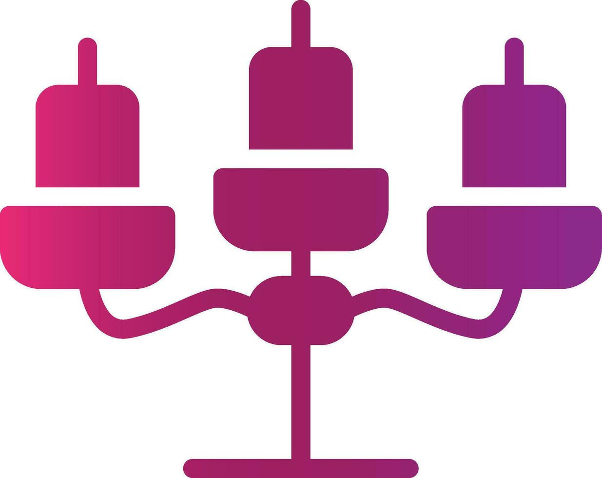 diseño de icono creativo de candelabros vector