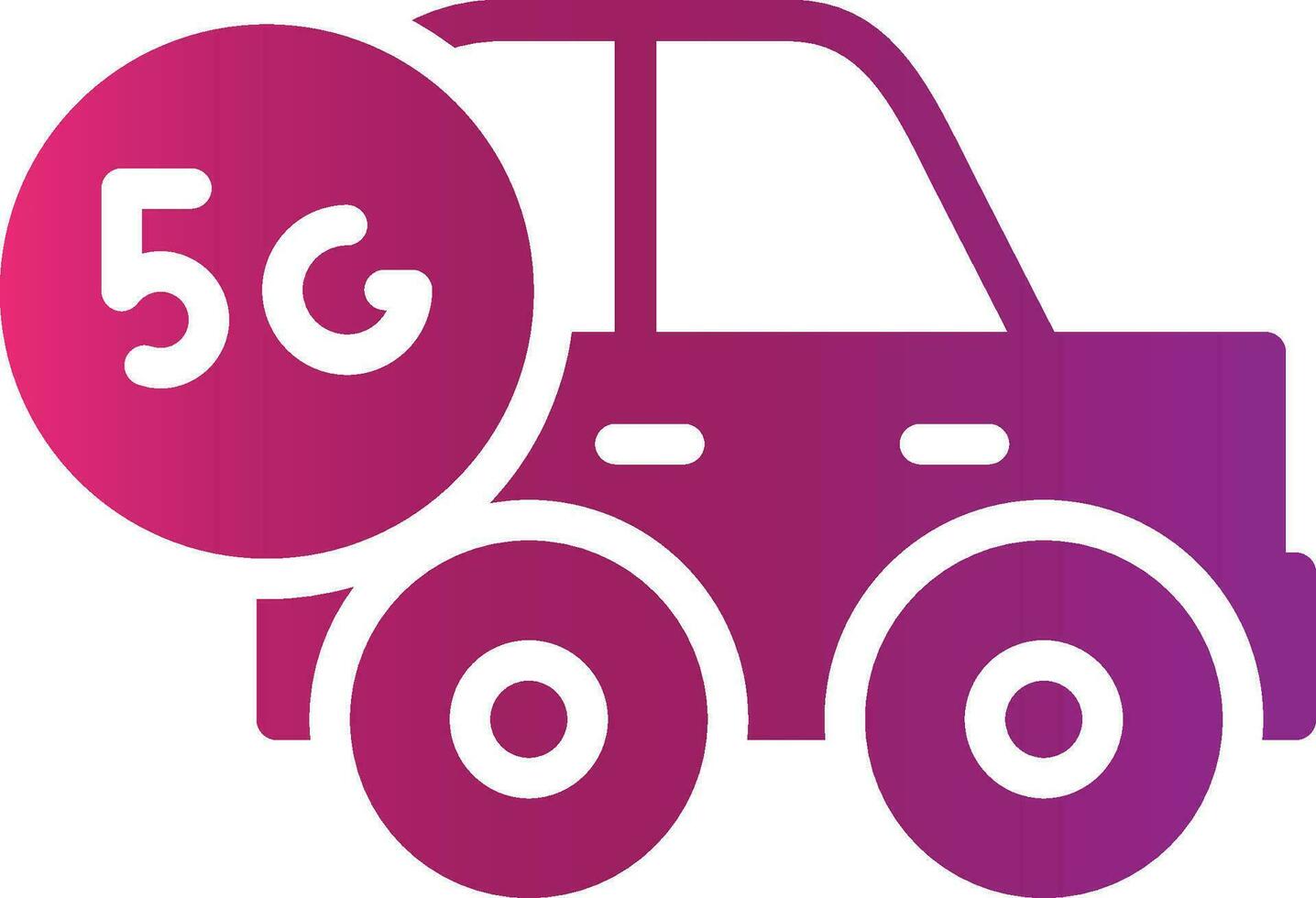 Smart Car Creative Icon Design vector