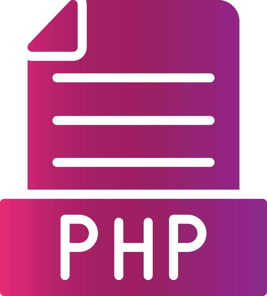 Php Creative Icon Design vector