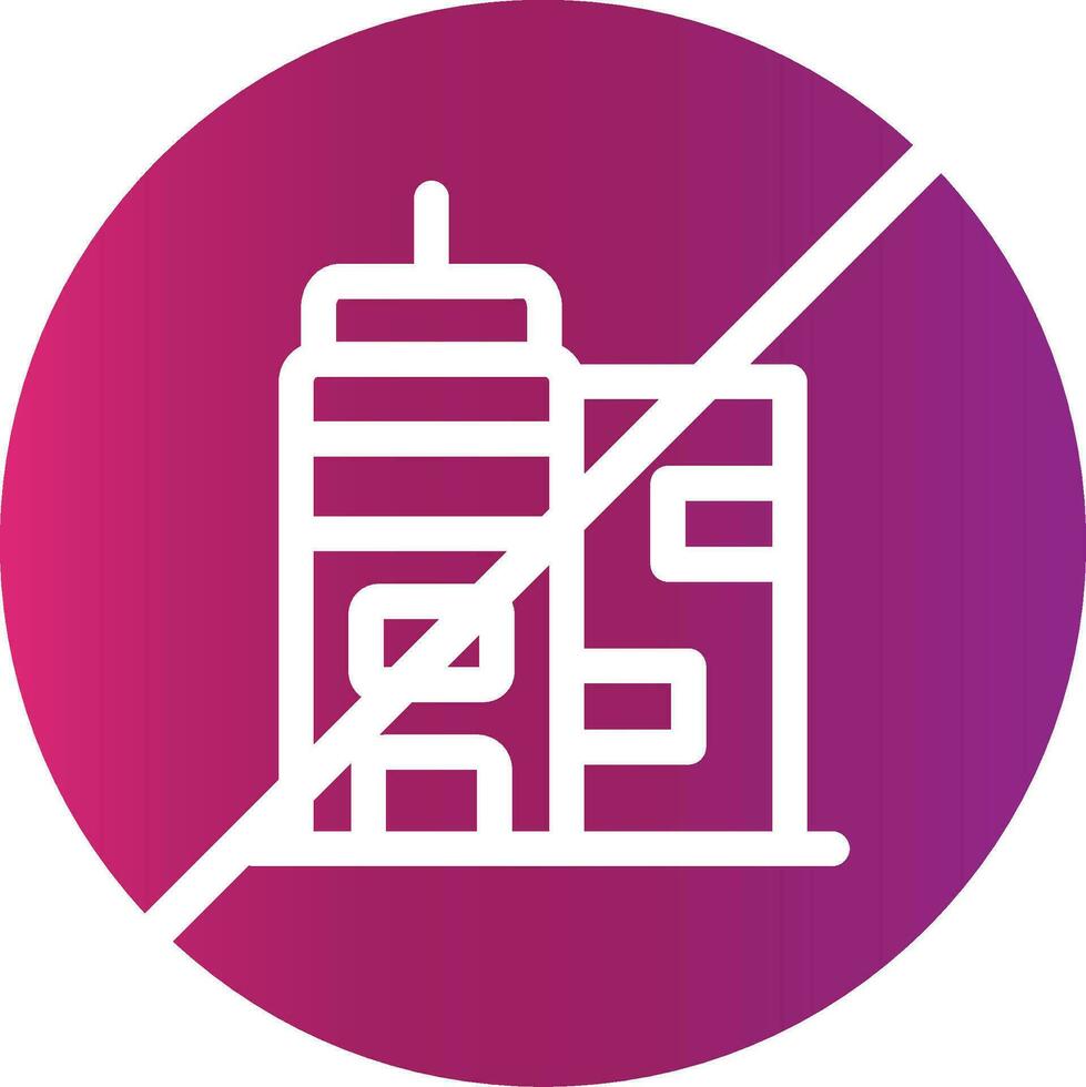 No Commute Creative Icon Design vector