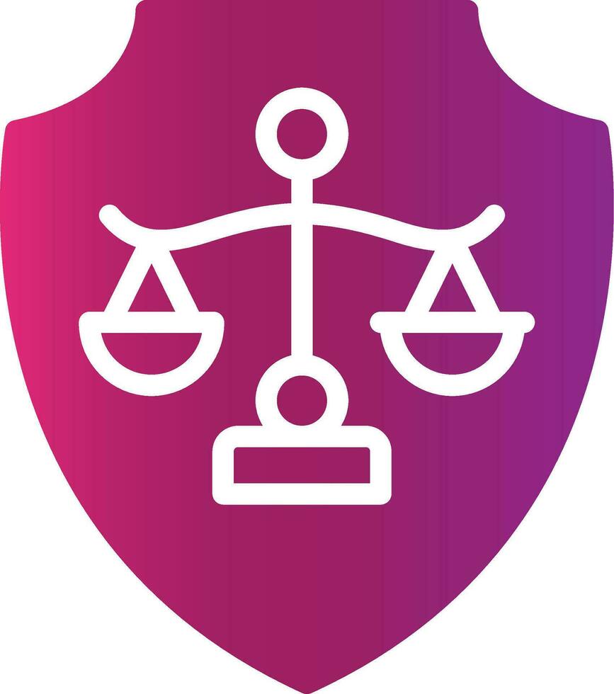 diseño de icono creativo de justicia vector