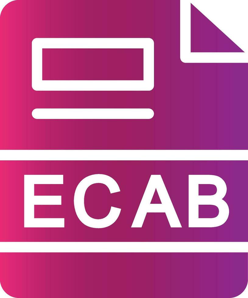 ECAB Creative Icon Design vector