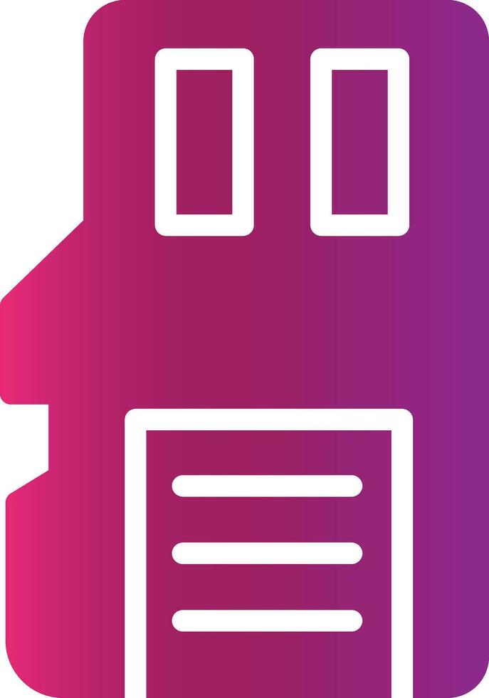 Sd Card Creative Icon Design vector