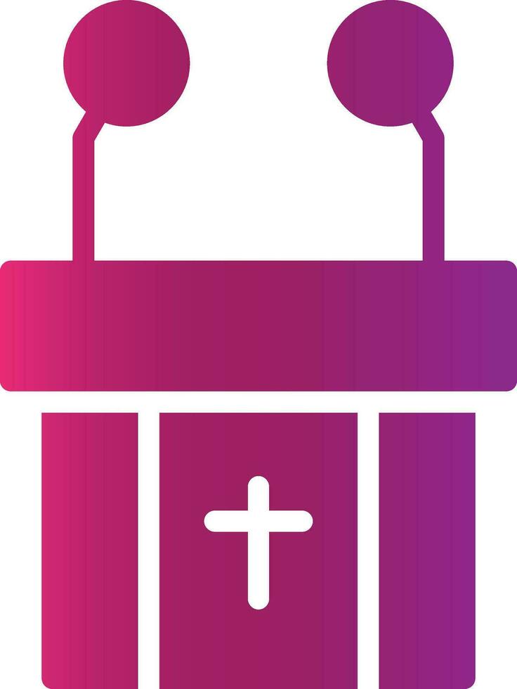 Pulpit Creative Icon Design vector