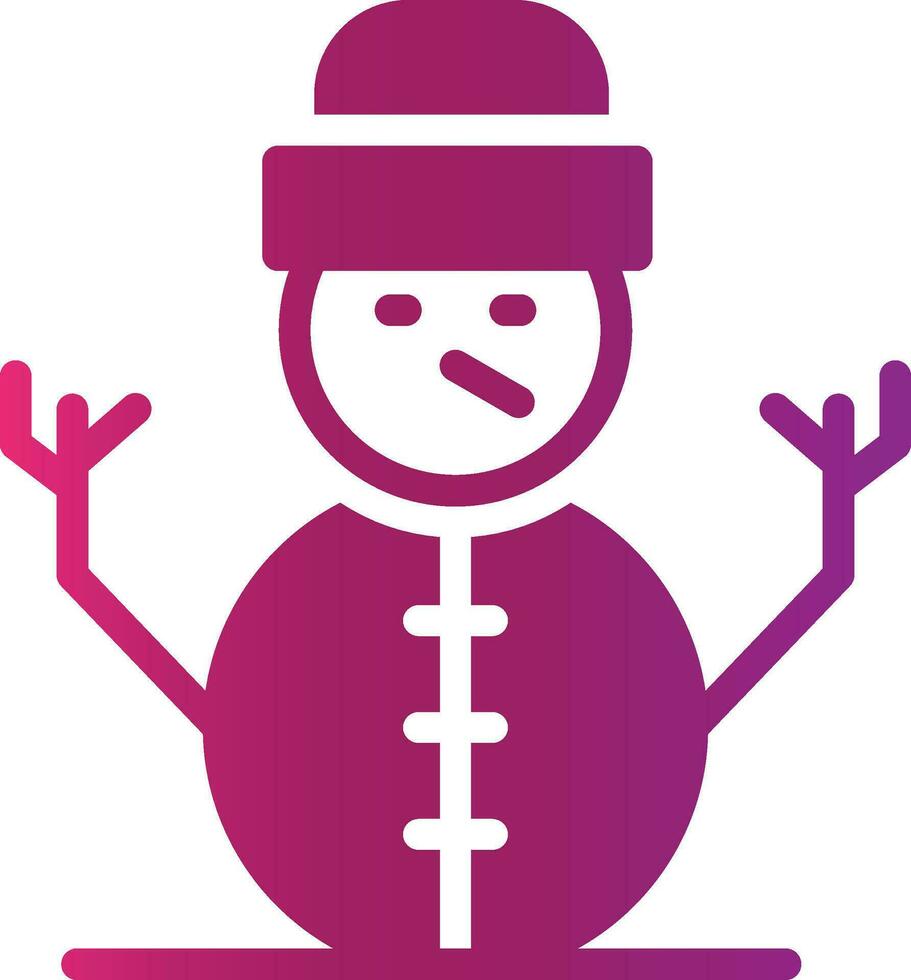 Snowman Creative Icon Design vector