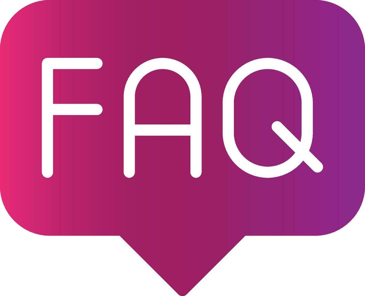 FAQ Creative Icon Design vector