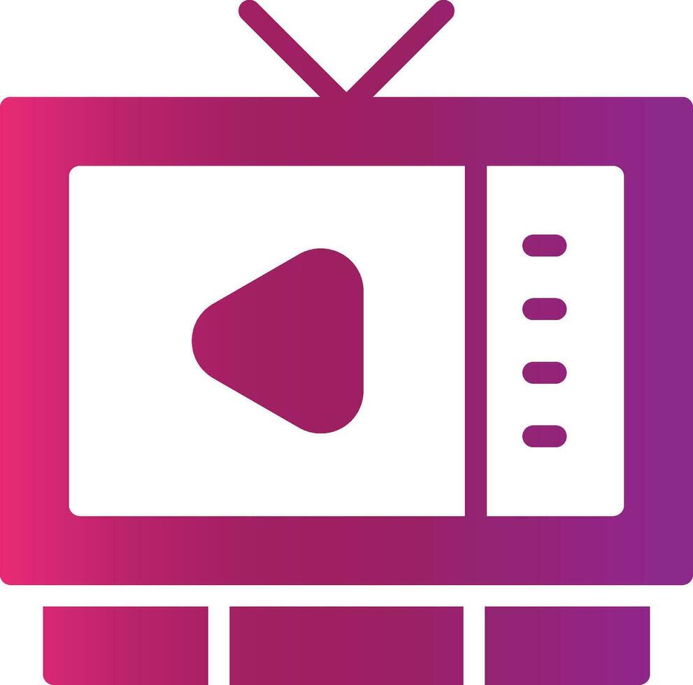 Watching TV Creative Icon Design vector