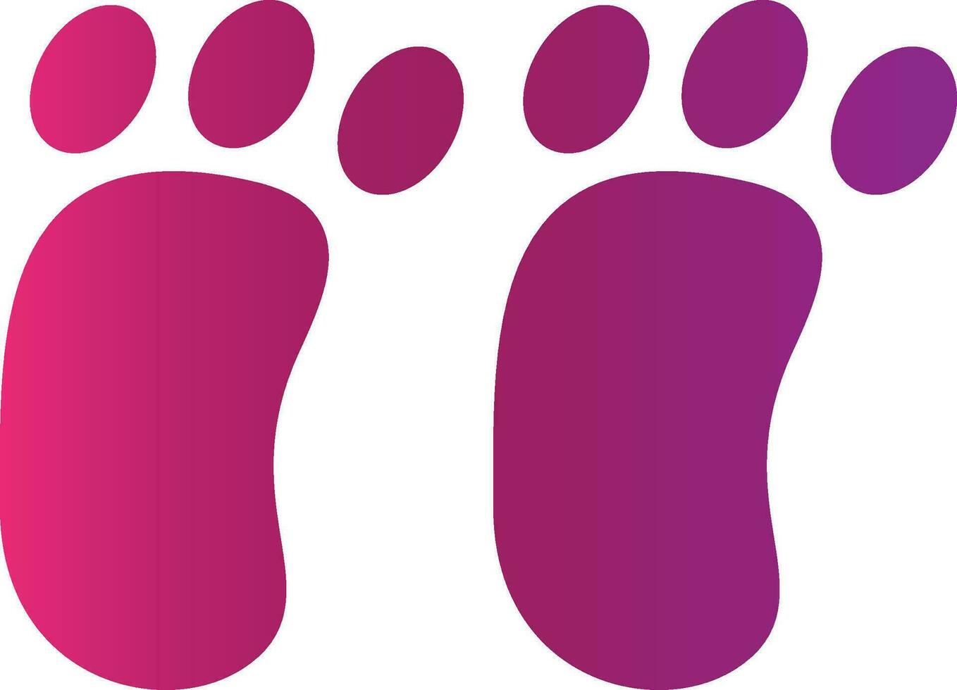 Footprint Creative Icon Design vector