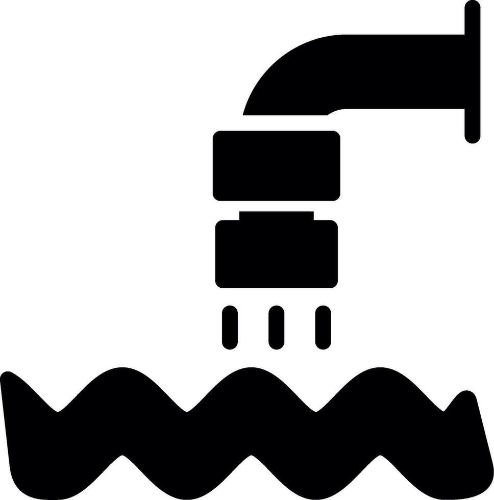 Waste Water Creative Icon Design vector