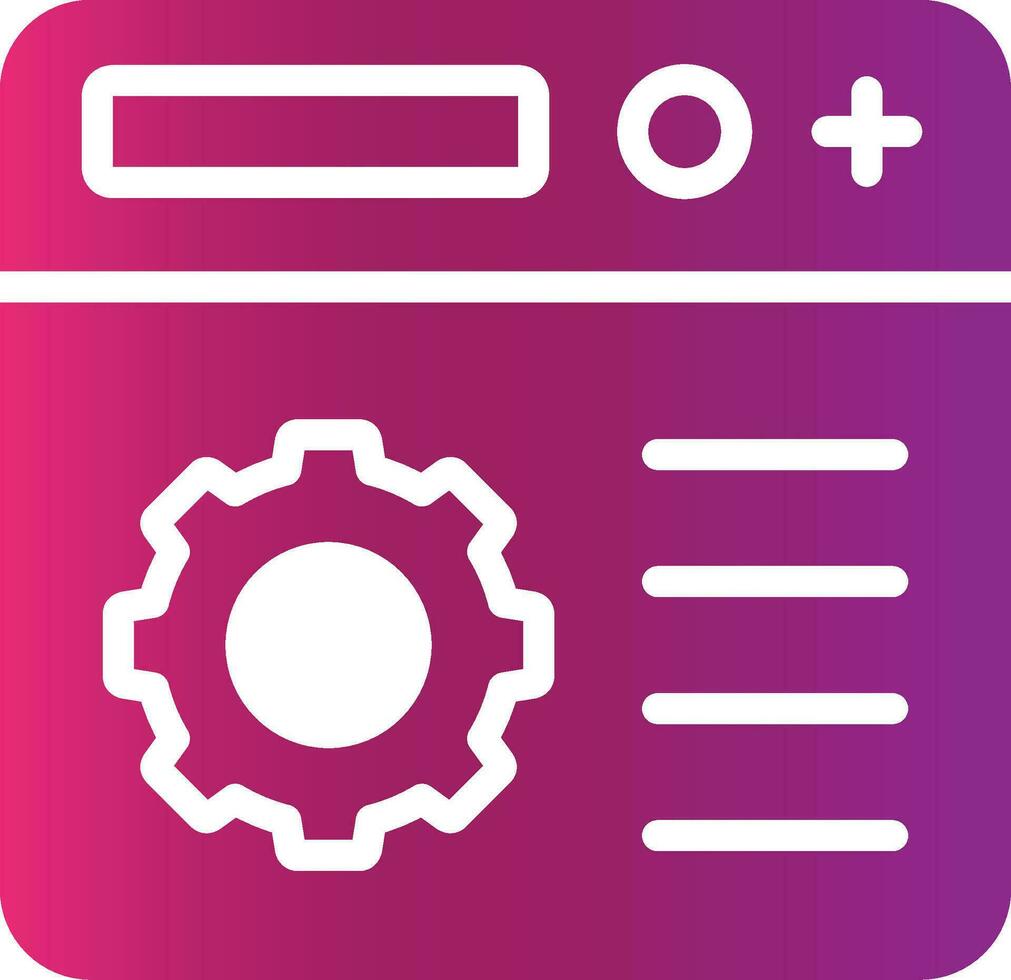 Setting Creative Icon Design vector