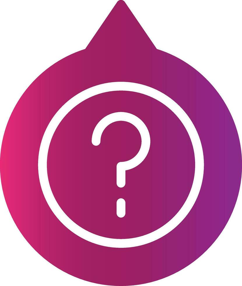 Question Creative Icon Design vector