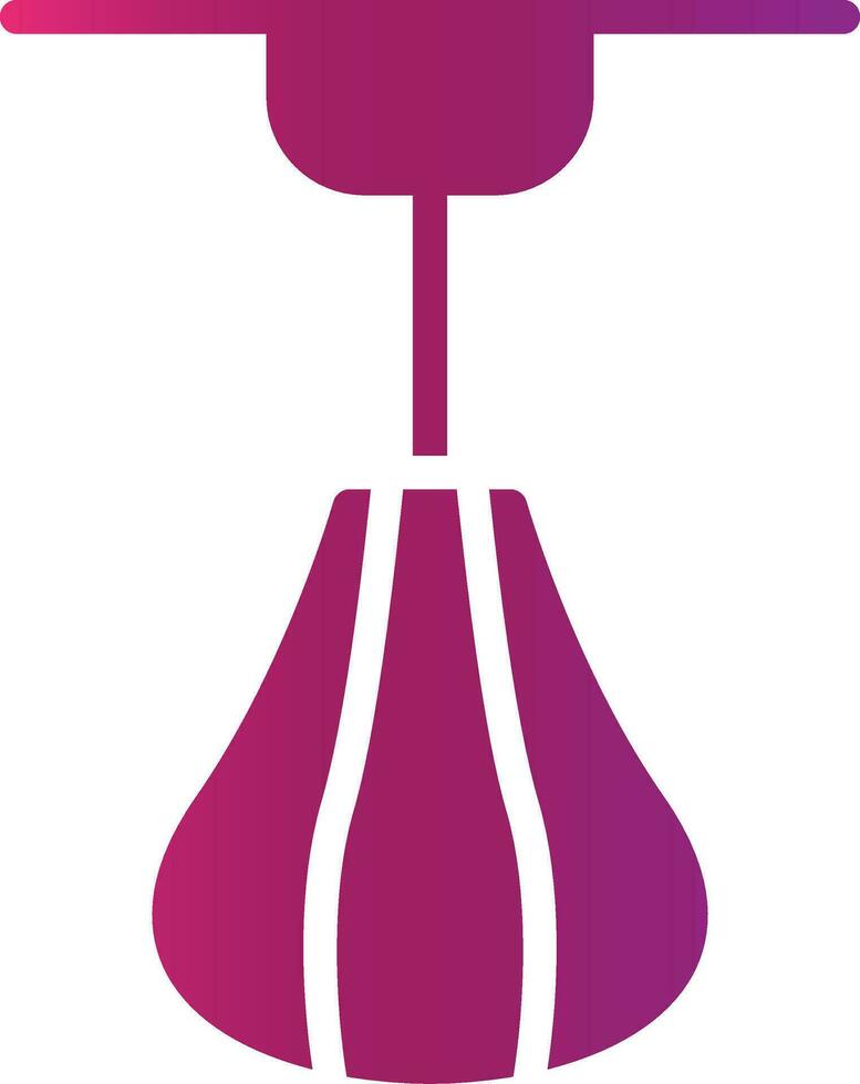 Punching Ball Creative Icon Design vector
