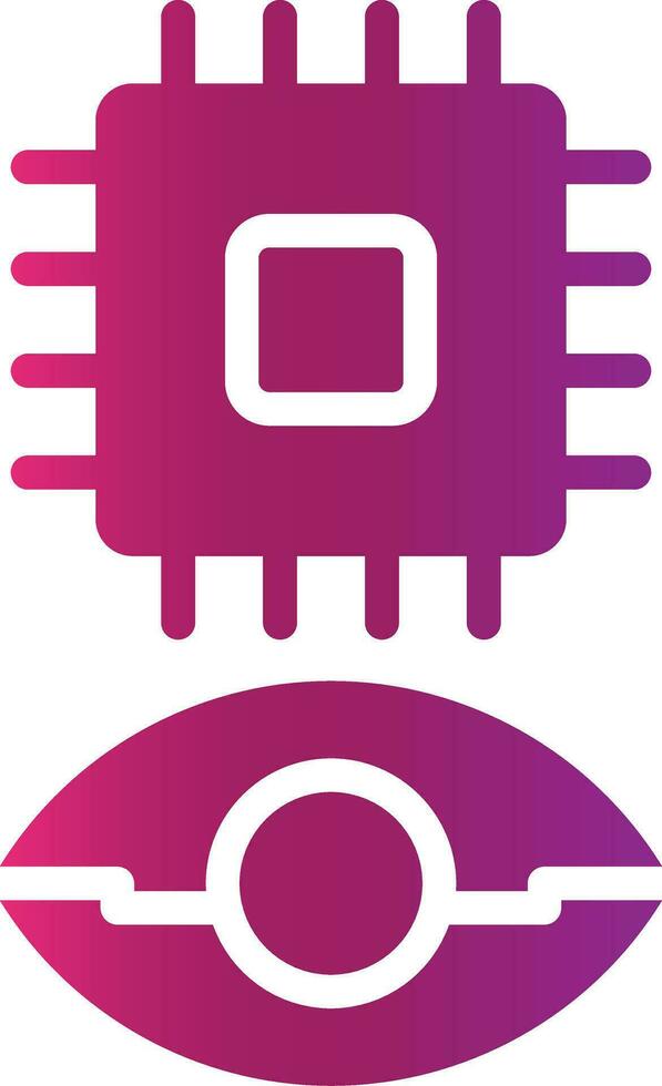 Eye Augmentation Creative Icon Design vector