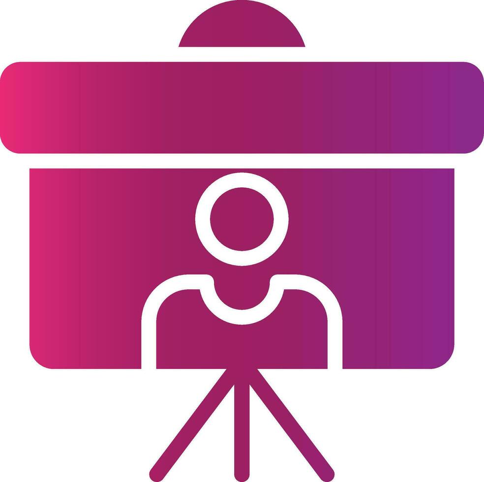 Projector Screen Creative Icon Design vector
