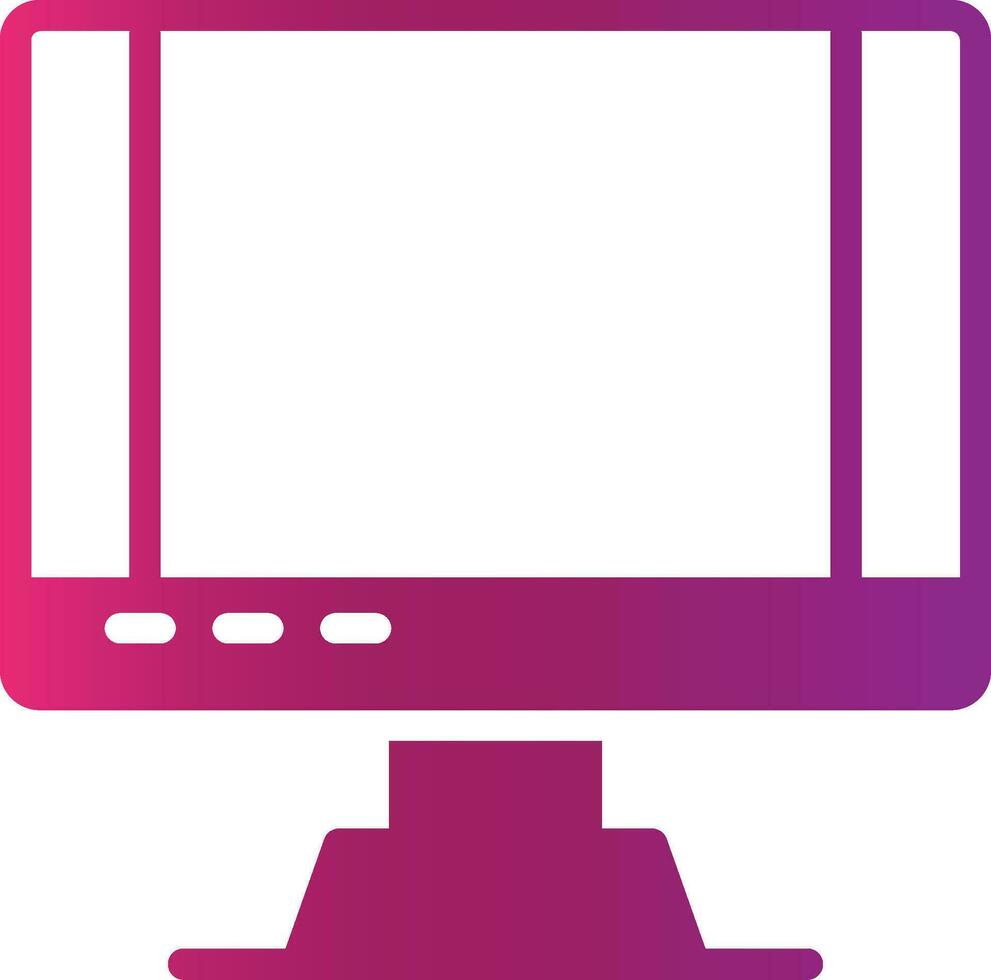 monitorear el diseño de iconos creativos vector